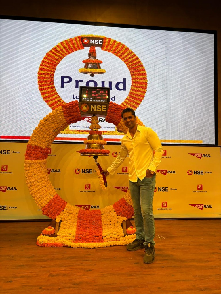 Ajay Gupta at NSE Bell Ringing Ceremony